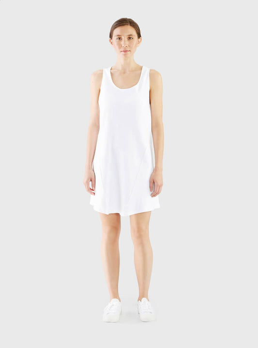 The V Spot_A-Line Dress White_Miakoda