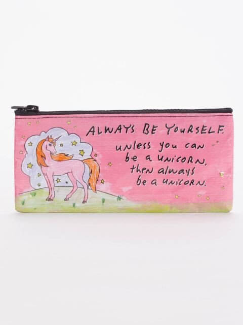 The V Spot_Always Be A Unicorn Pencil Case_Blue Q