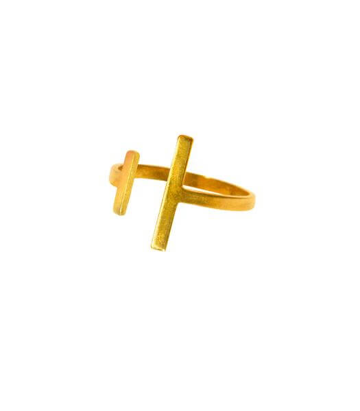 The V Spot_Aria Ring Brass_Purpose