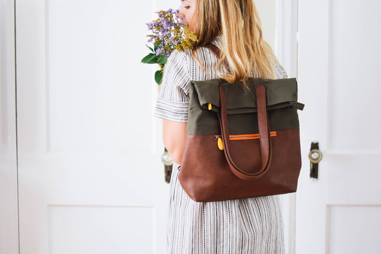 Greenpoint 2-in-1 Backpack Navy and Black by Canopy Verde