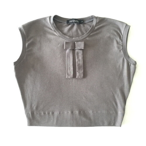 Greta Crop Tank Black by Devinto