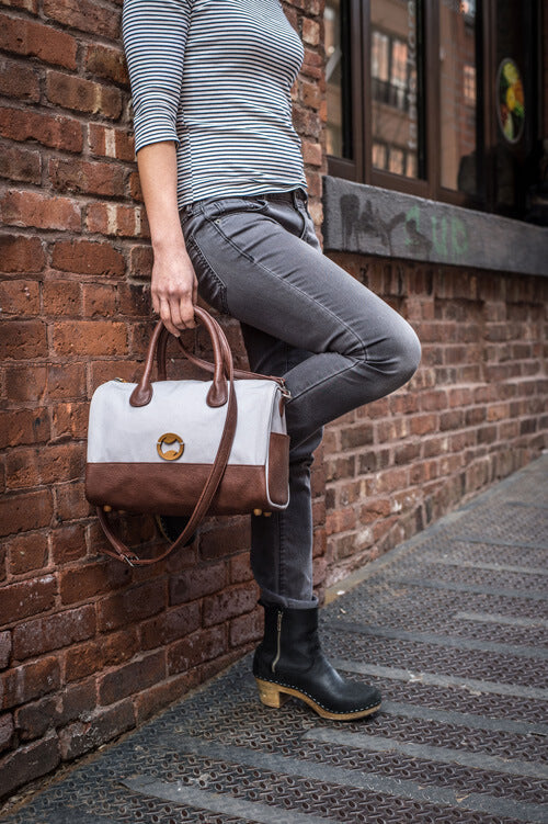 Heights Shoulder Bag Indigo and Gunmetal by Canopy Verde