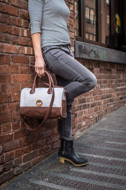 Heights Shoulder Bag Indigo and Gunmetal by Canopy Verde