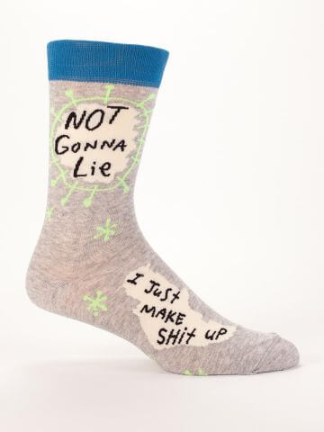 the-v-spot_not-gonna-lie-i-just-make-shit-up-mens-crew-socks_blue-q