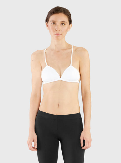 The V Spot_Racerback Bralette White_Miakoda