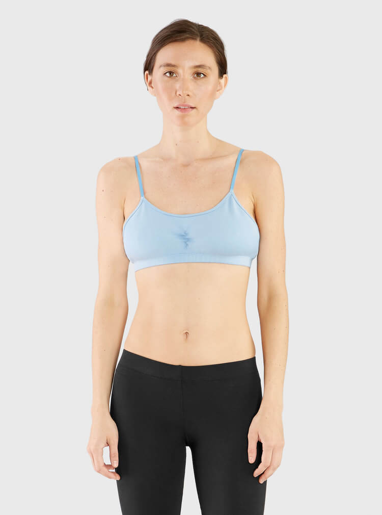 The V Spot_Ruched Bralette Blue_Miakoda