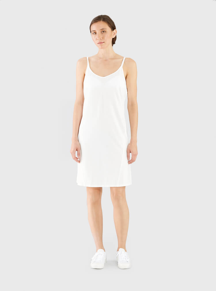 The V Spot_Slip Dress White_Miakoda
