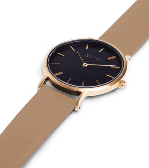 The V Spot Votch GoldBlack Tan Classic Petite Side
