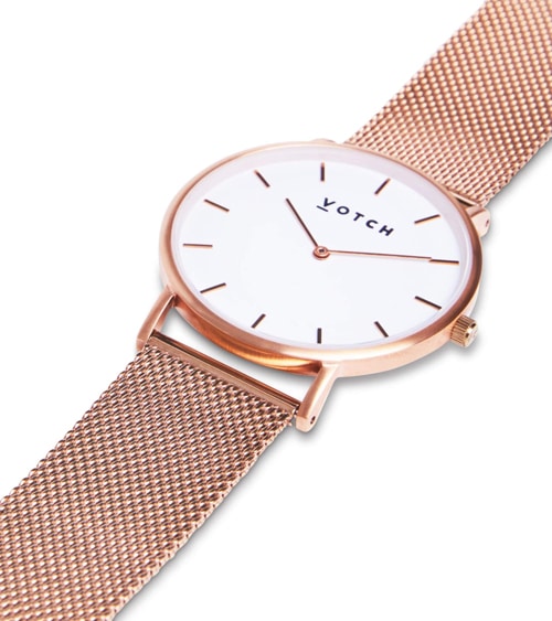 The V Spot Votch RoseGold RoseGold Mesh Classic Side