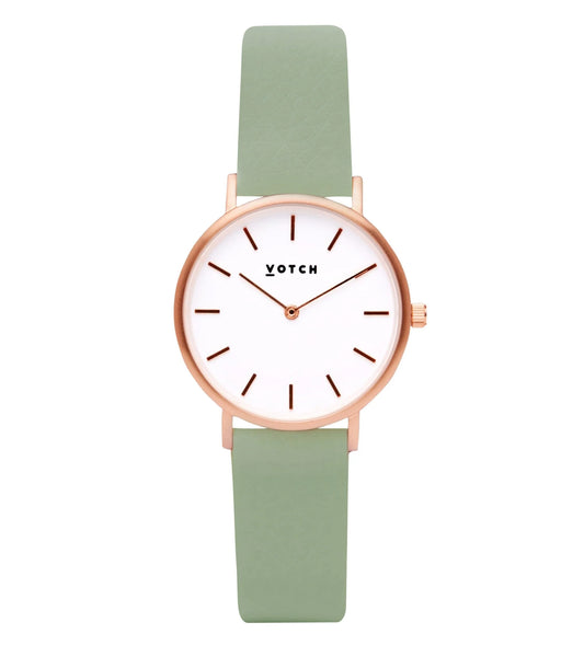 Votch Sage and Rose Gold Petite 33mm