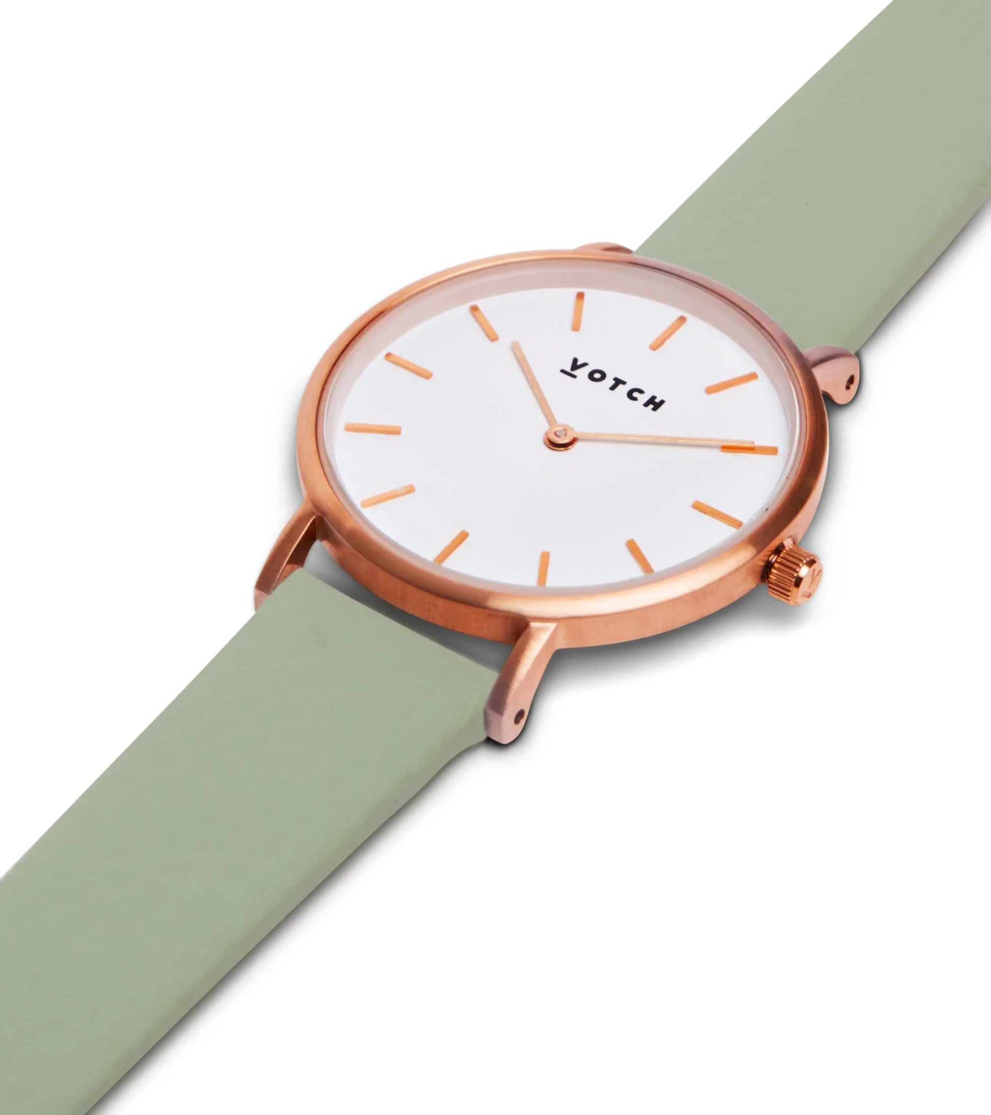 Votch Sage and Rose Gold Petite 33mm